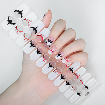 Semicured UV gel nail sticker kit