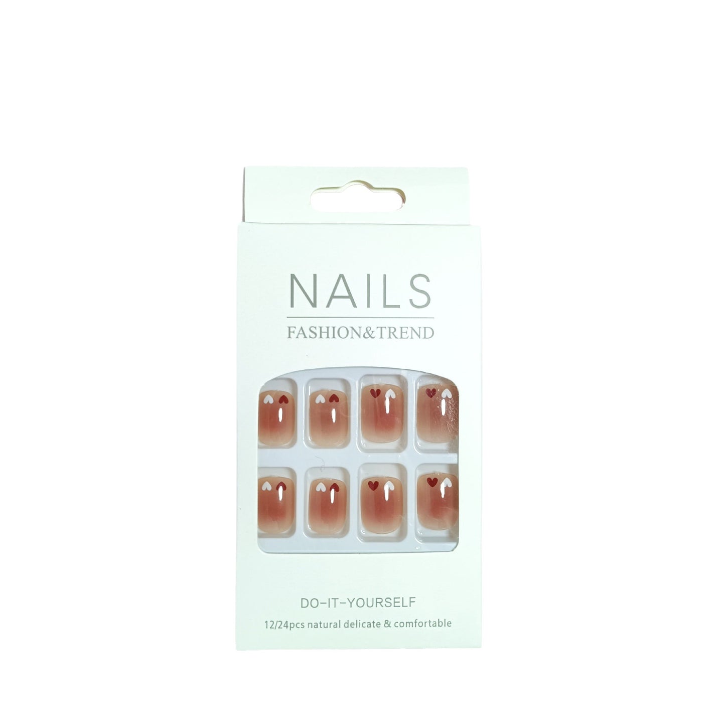 Blush nail patches