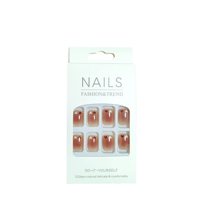 Blush nail patches