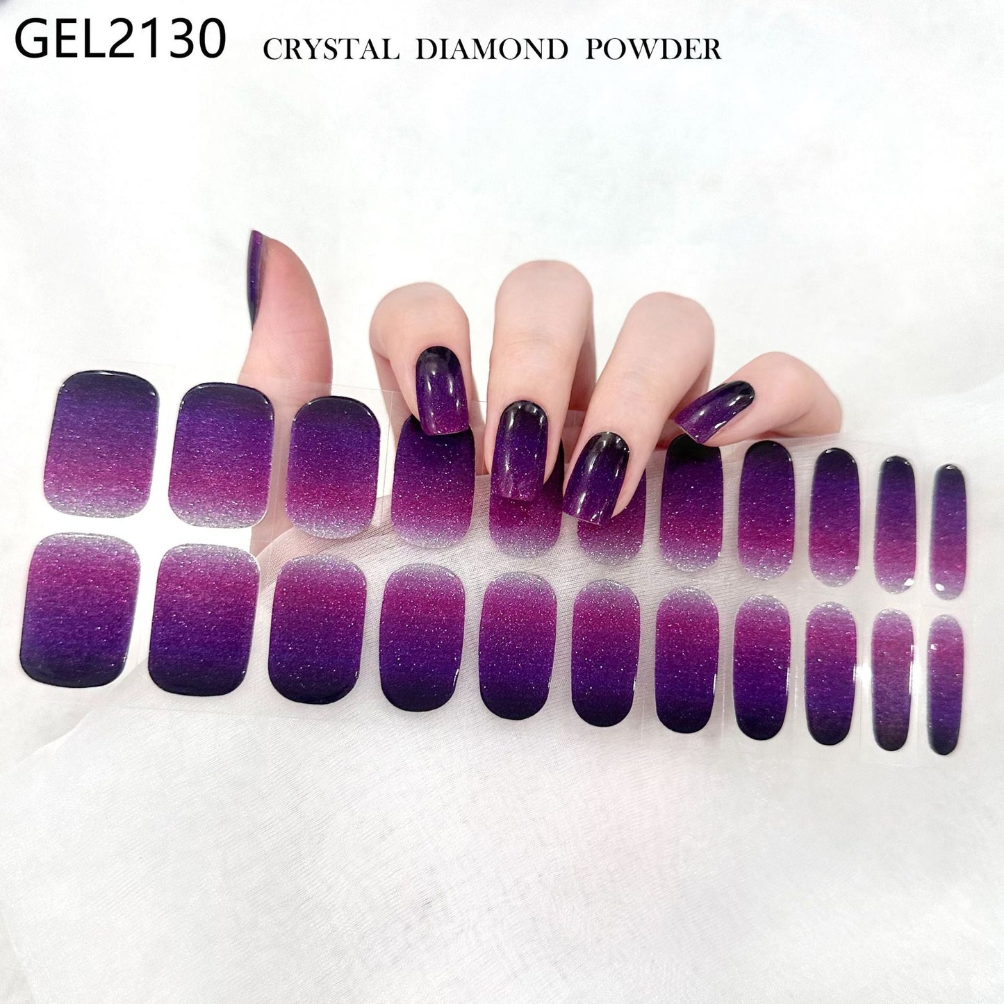 Semicured UV gel nail sticker kit GEL2130