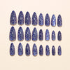 Ice blue cat's eye leopard print