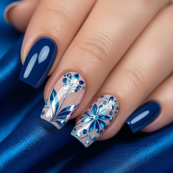 Royal blue flowers