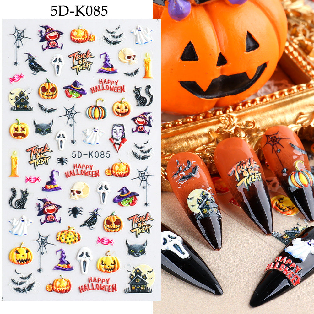 5D Nails Art Stickers Self-Adhesive Nails Decals