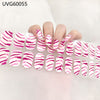 UV gel nail sticker semi-cured