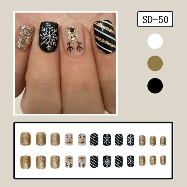 24pcs/Set Press On Nails SD-50