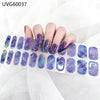UV gel nail sticker semi-cured