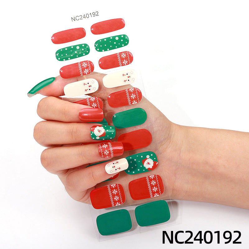 Semicured UV gel nail sticker kit NC240192