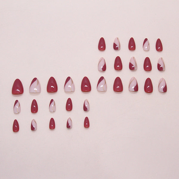30 pieces of fuchsia gold lines