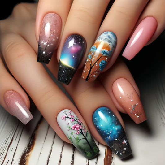 24pcs/Set Press On Nails