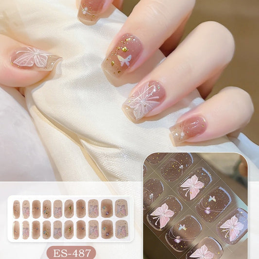 Semicured UV gel nail sticker kit ES-487