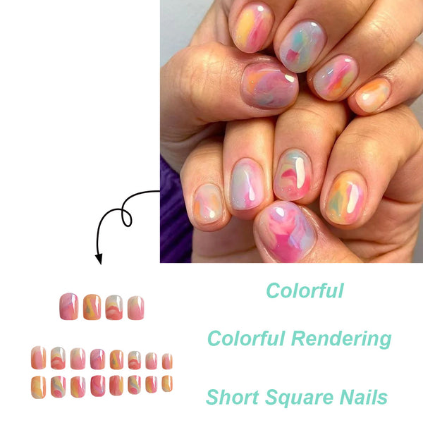 24pcs/Set Press On Nails