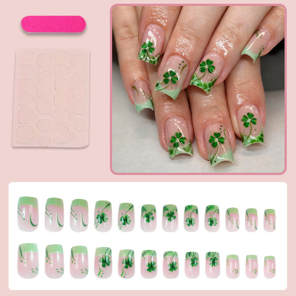 Little fresh four-leaf clover