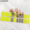 UV gel nail sticker semi-cured