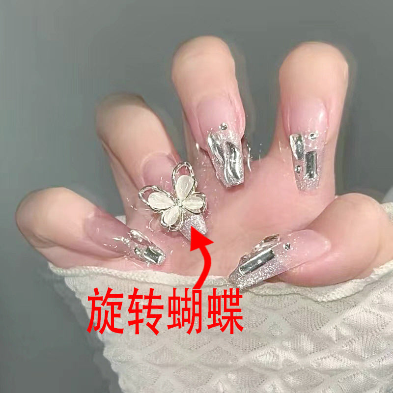 Spicy girl explodes and flashes through fake nail