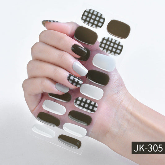 Semi-cured Gel Nail WrapsJK305