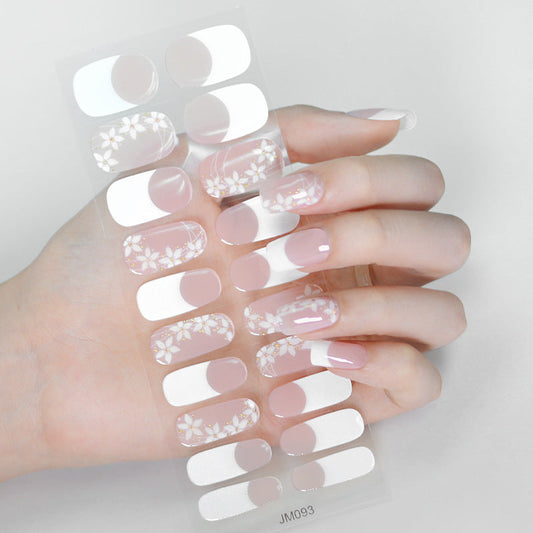 Semicured UV gel nail sticker kit JM093