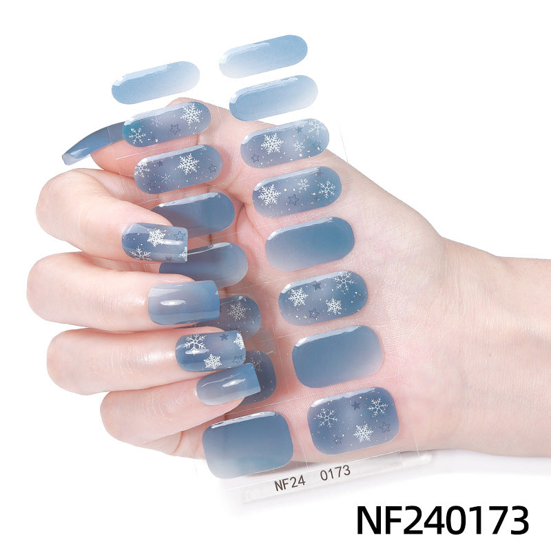 Semicured UV gel nail sticker kit NF240173