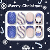 Santa blue glitter