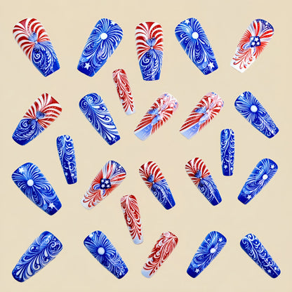 24pcs/Set Press On Nails