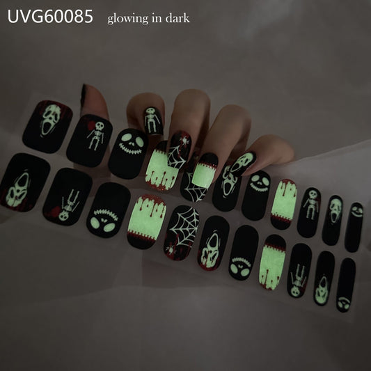 Semicured UV gel nail sticker kit UVG60085