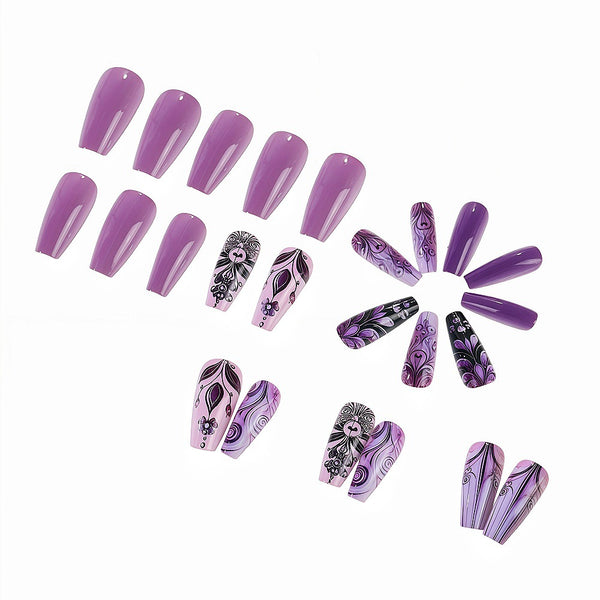Lilac swirl textured flower
