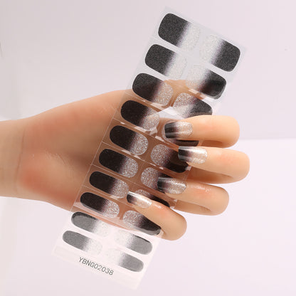 Semicured UV gel nail sticker kit