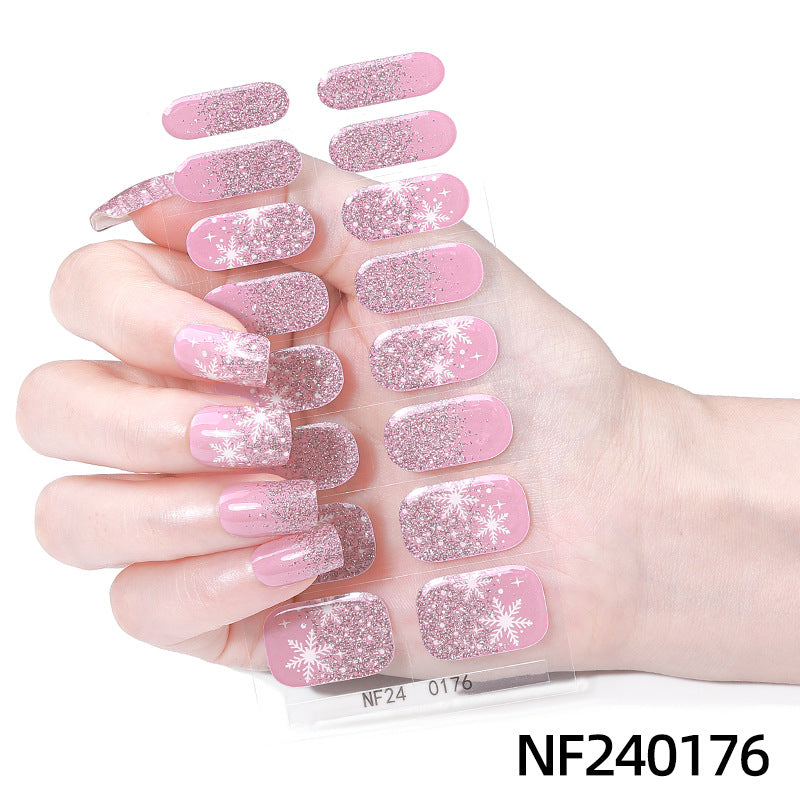 Semicured UV gel nail sticker kit NF240176