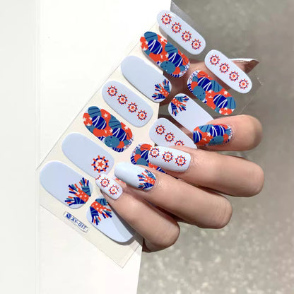 Independence day nail wraps