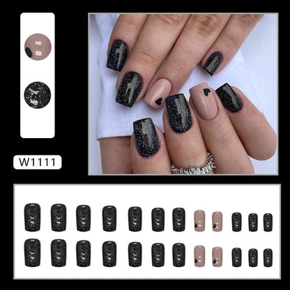 24Pcs press on nail W1111