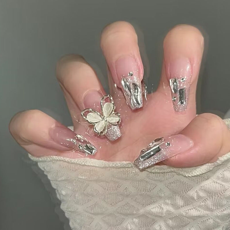 Butterfly fake nails