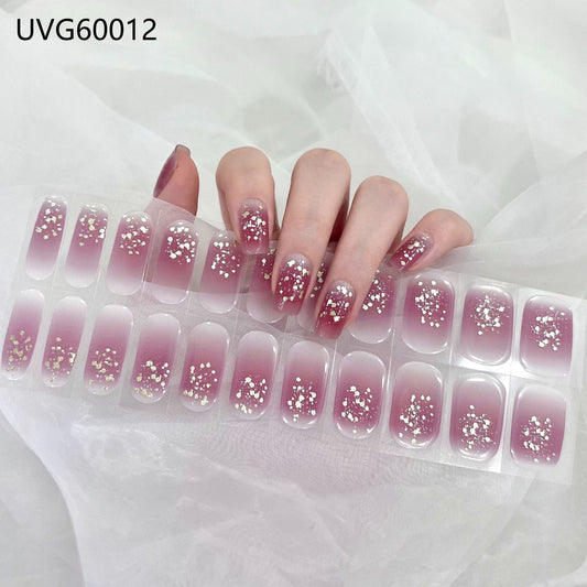 Semicured UV gel nail sticker kit UVG60012