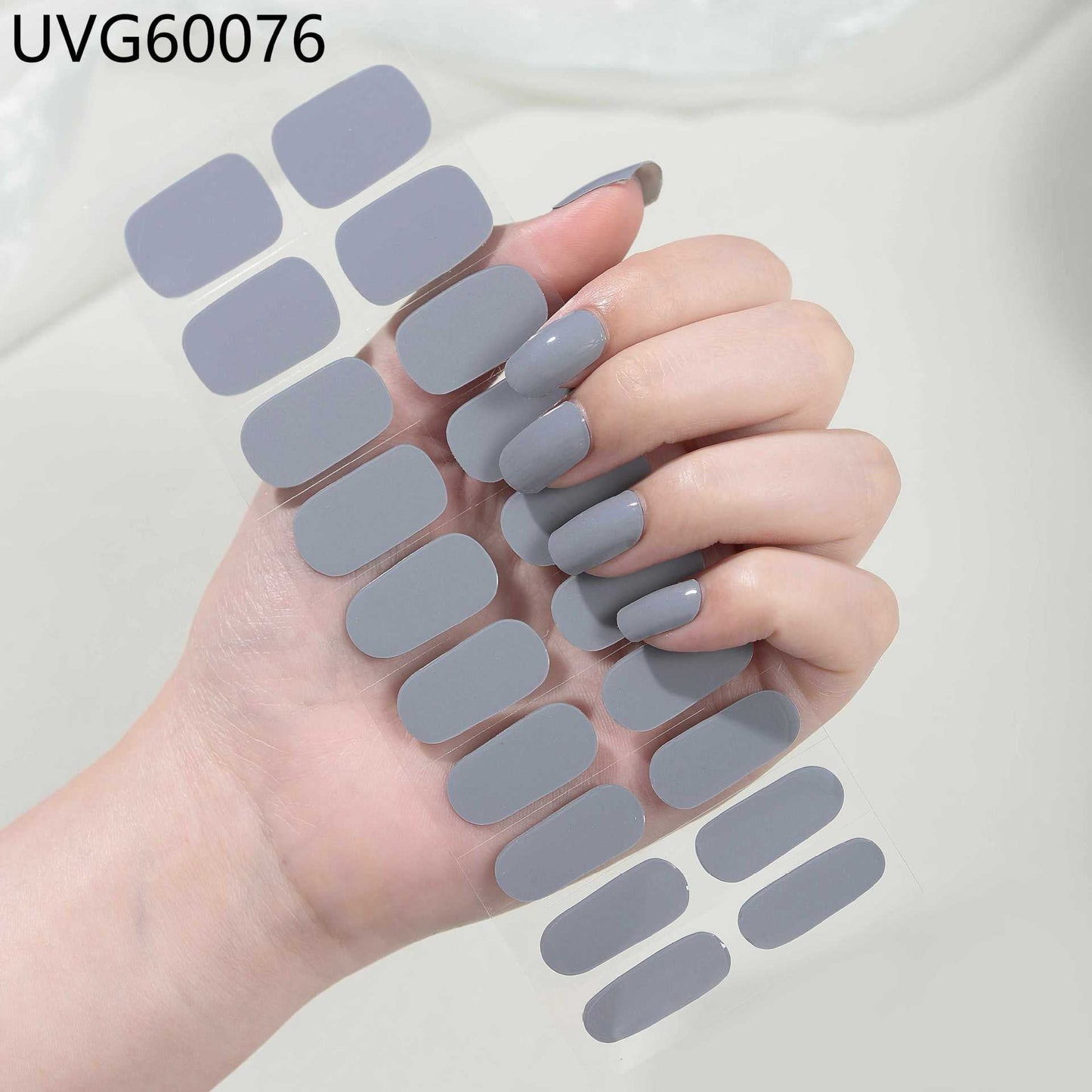 Semicured UV gel nail sticker kit UVG60076