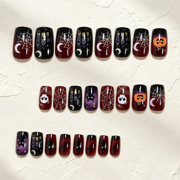 Dark Halloween Press on Nails