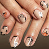 Bat manicure spider web spider halloween