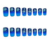 24pcs-set-press-on-nails blue snowflake