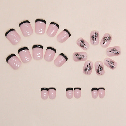 24Pcs press on nail W1345