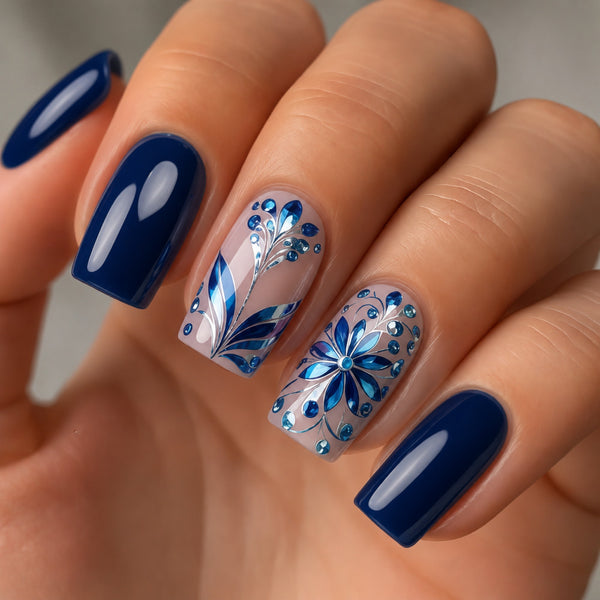 Royal blue flowers