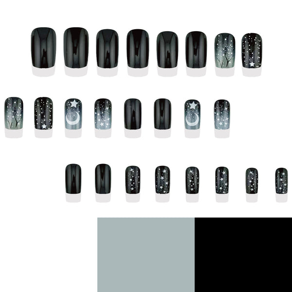 Winter black gray ombre snowflakes