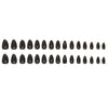 Solid color black 30 pieces
