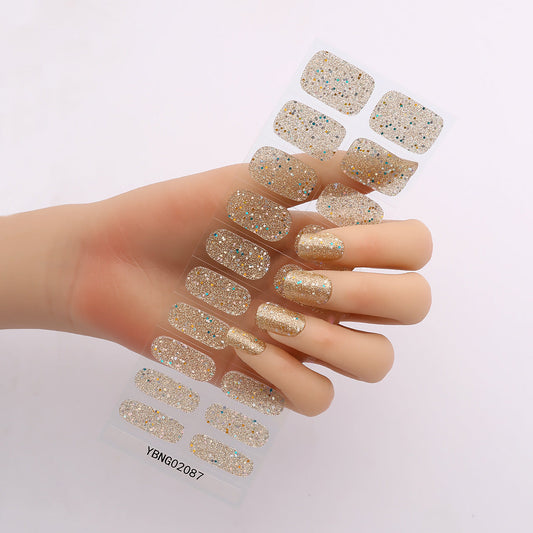 Semicured UV gel nail sticker kit YBNG02087