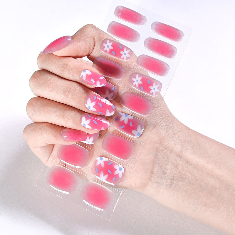 Semicured UV gel nail sticker kit JK232