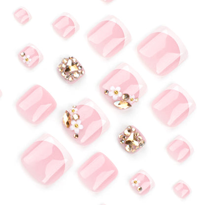 Press On Toe nails Set 16pcs/set JP3349