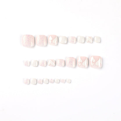 Press On Toe nails Set 24pcs/set JP2428