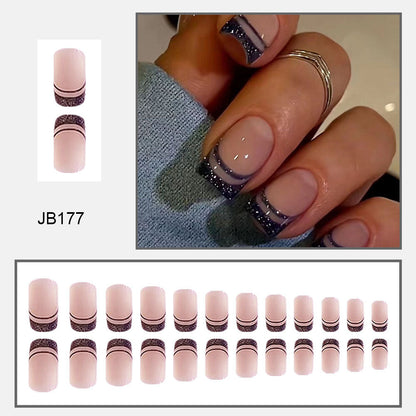 15 Sizes-30 Pcs Acrylic Press On Nails JB177