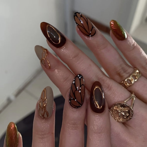 30pcs Ins chocolate brown