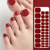 Rayures d'ongles en gel pédicure FF023