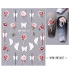 Laser illusory butterfly flower back adhesive patch