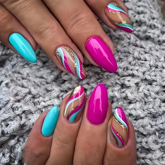 24pcs/Set Press On Nails