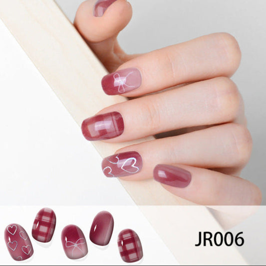 Semi-cured Gel Nail Strips JR006