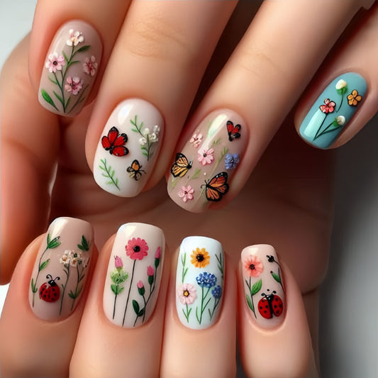 24pcs/Set Press On Nails